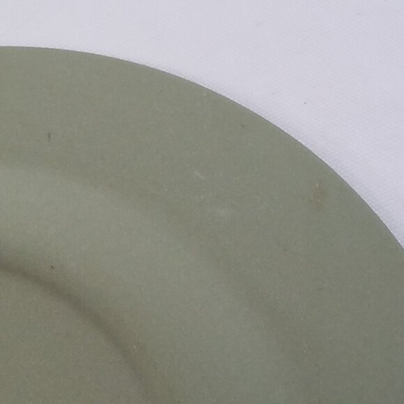 Wedgwood Jasperware Sage Green Bud Vase READ Trinket Dish Cherubs Greek Mytholog - Picture 16 of 16